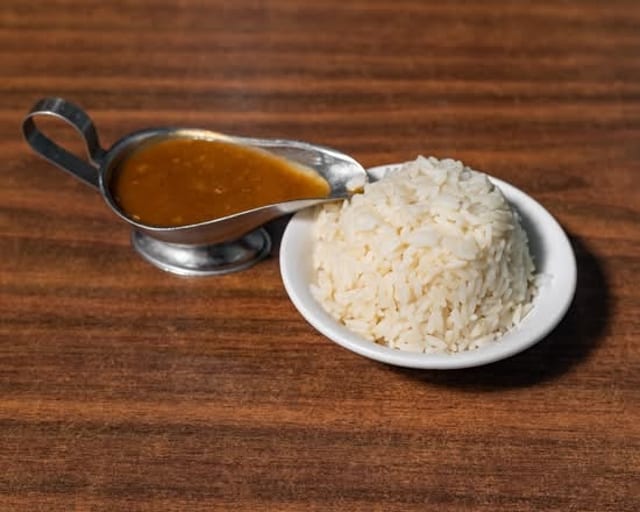 Rice & Gravy.